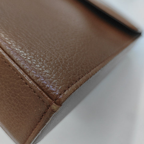Calfskin Shoulder Bag Brown