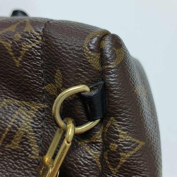 PALM SPRINGS Mini Monogram Coated Canvas Brown