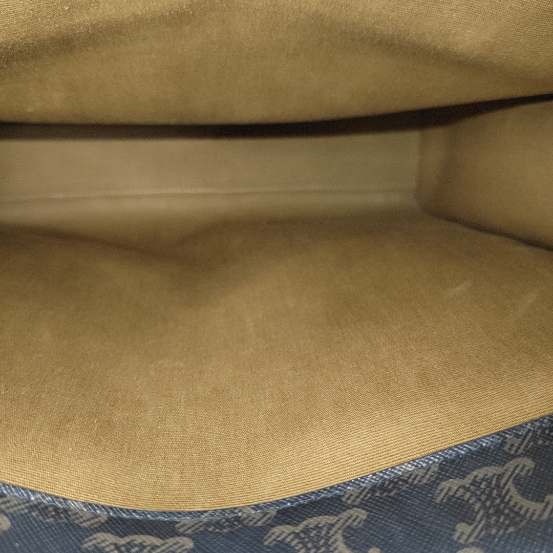 CABAS CELINE Small Coated Canvas Brown