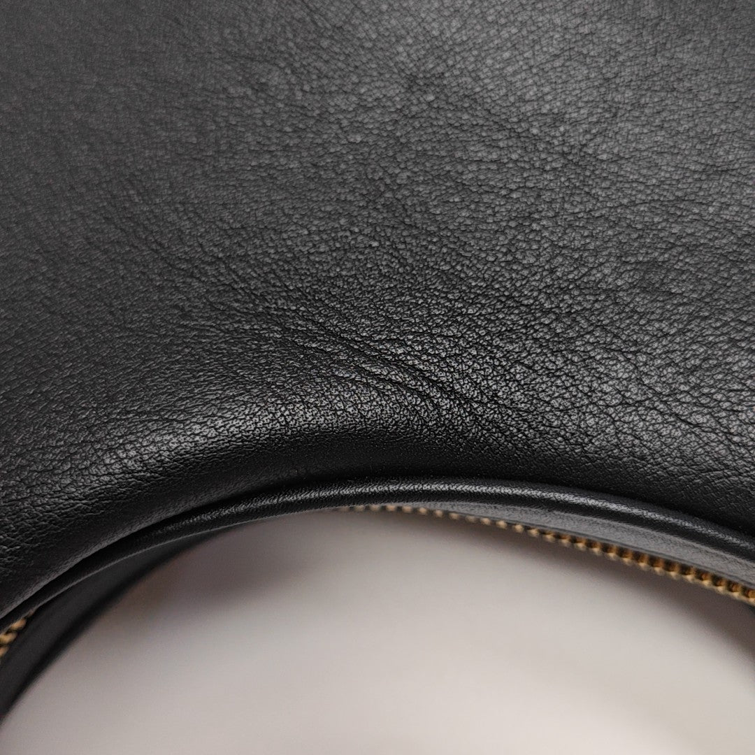 Calfskin Shoulder Bag Black