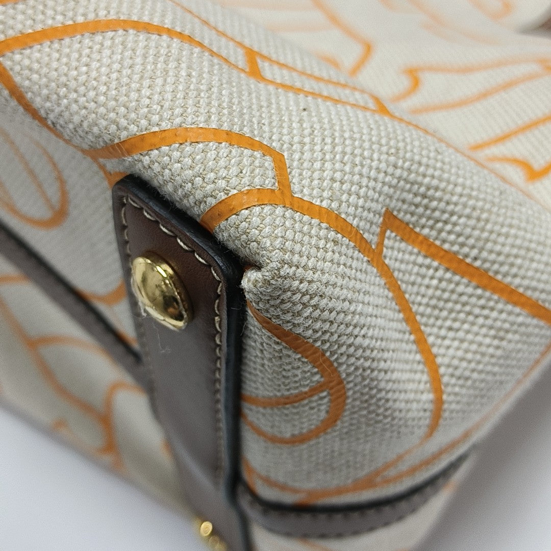 The Belt Medium Canvas Beige