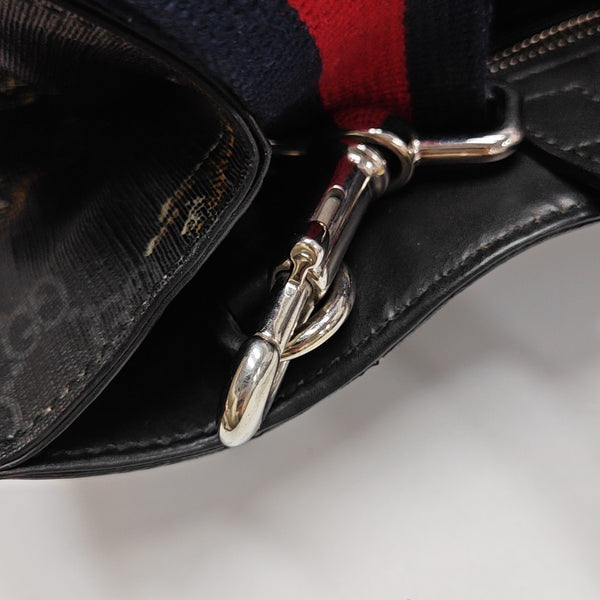 GG Supreme Monogram Coated Canvas Black