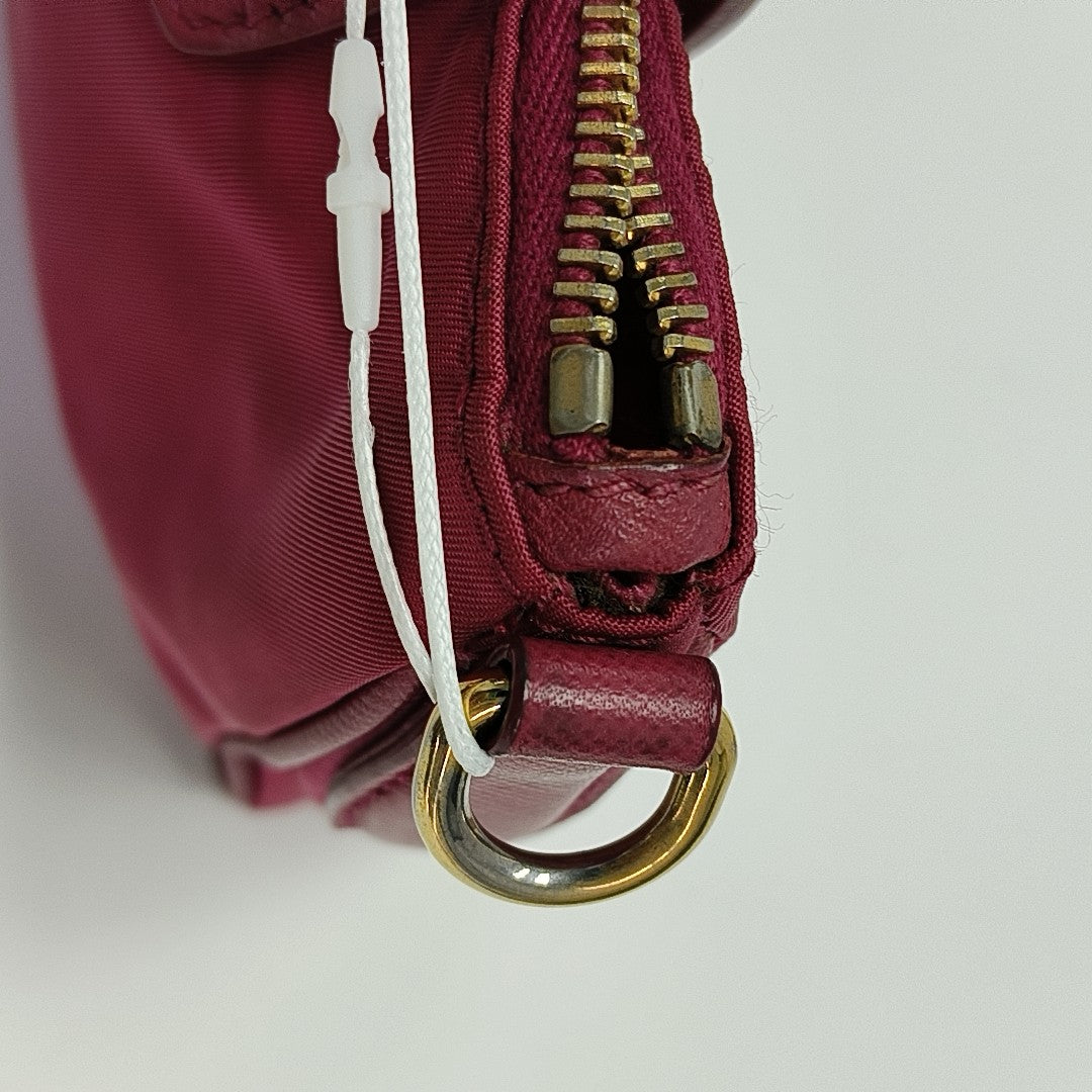 Nylon Shoulder Bag Red