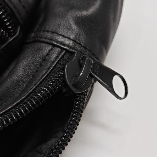 Leather Backpack Black