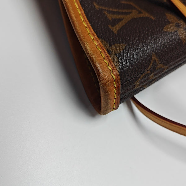 NEVERFULL MM Monogram Coated Canvas Brown