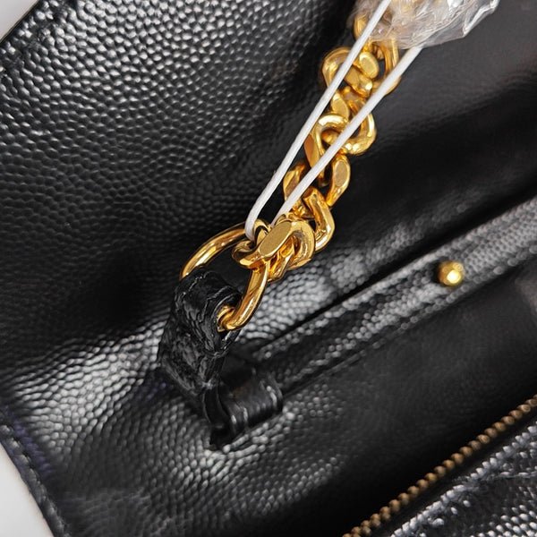 MONOGRAM Medium Chevron Calfskin Black