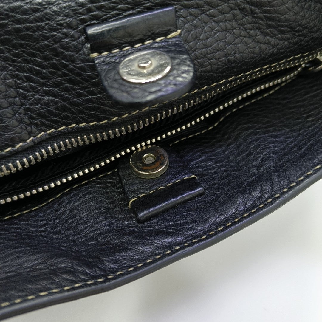 Nylon Top Handle Bag Black