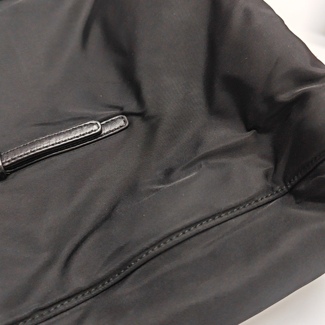 Nylon Shoulder Bag Black