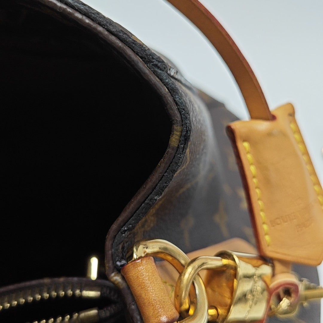 MONTAIGNE Monogram Coated Canvas Brown