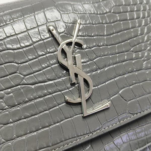 SUNSET Medium Calfskin Gray