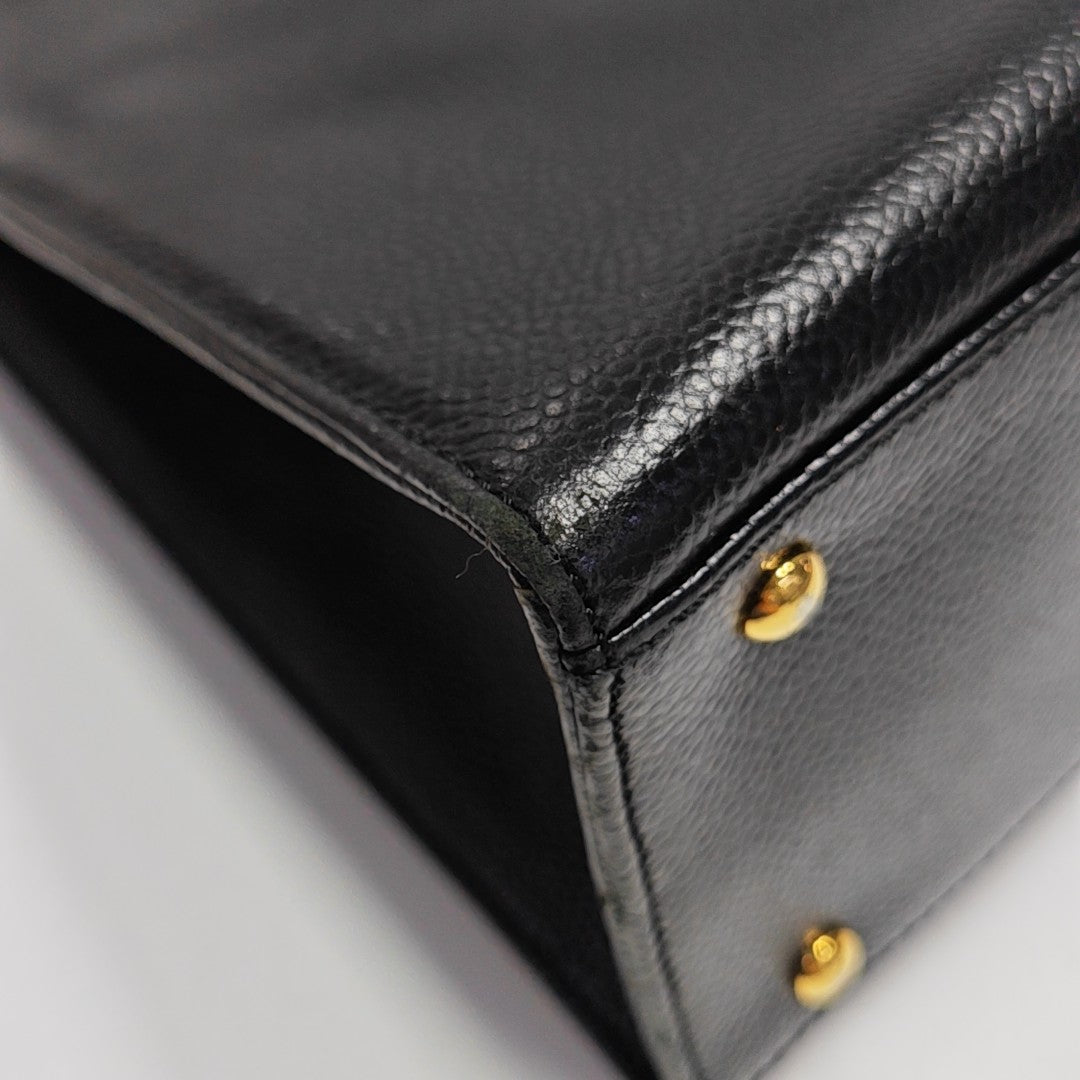 Grained Calfskin Black