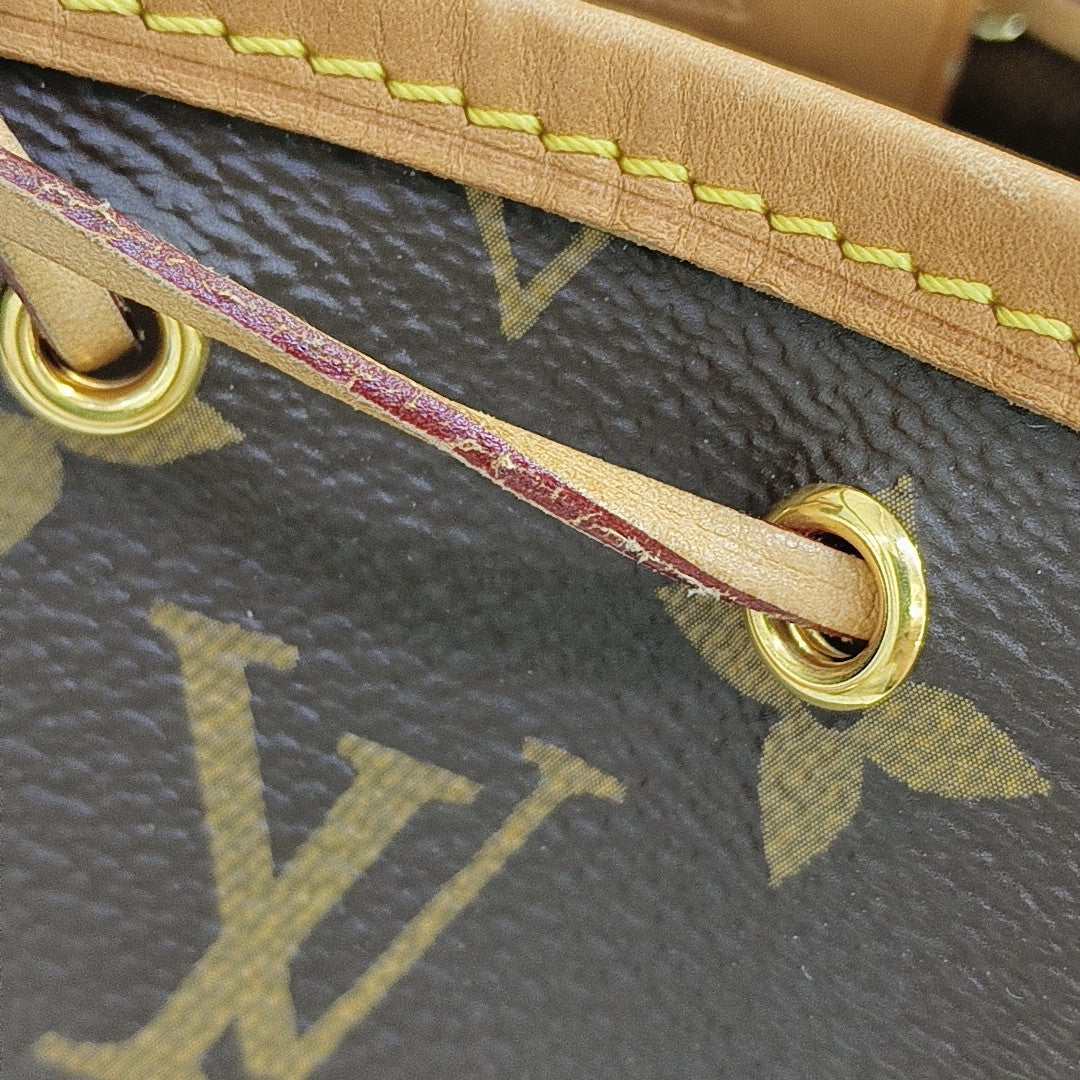 NÉONOÉ Nano Monogram Coated Canvas Brown
