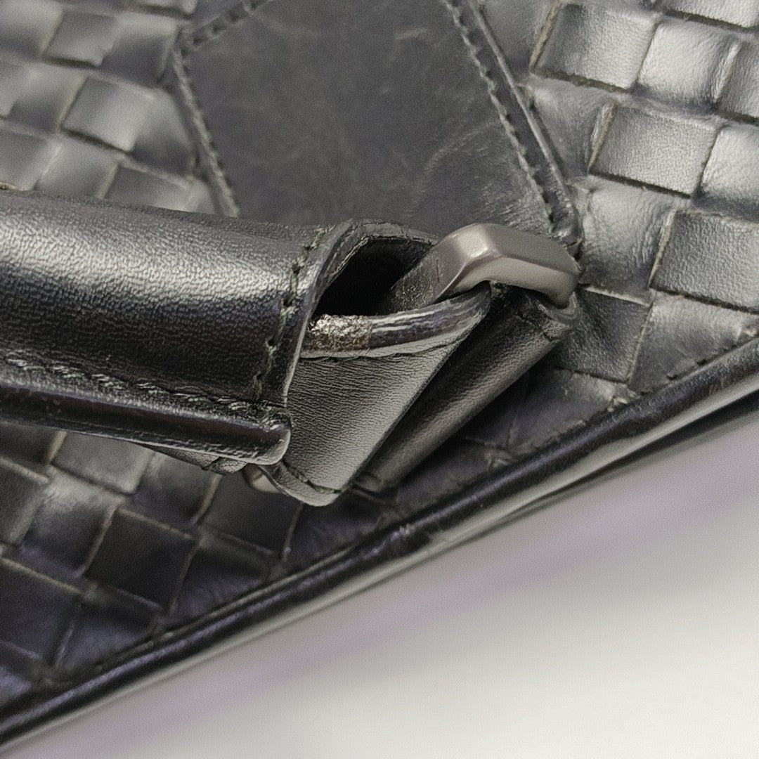 Calfskin Top Handle Bag Black