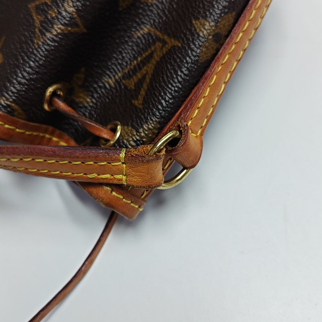 NÉONOÉ Nano Monogram Coated Canvas Brown