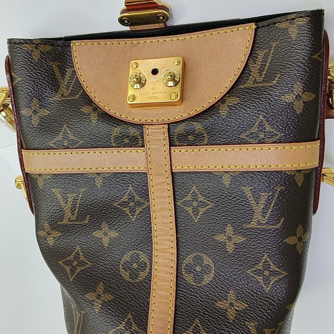DUFFLE Monogram Coated Canvas Brown