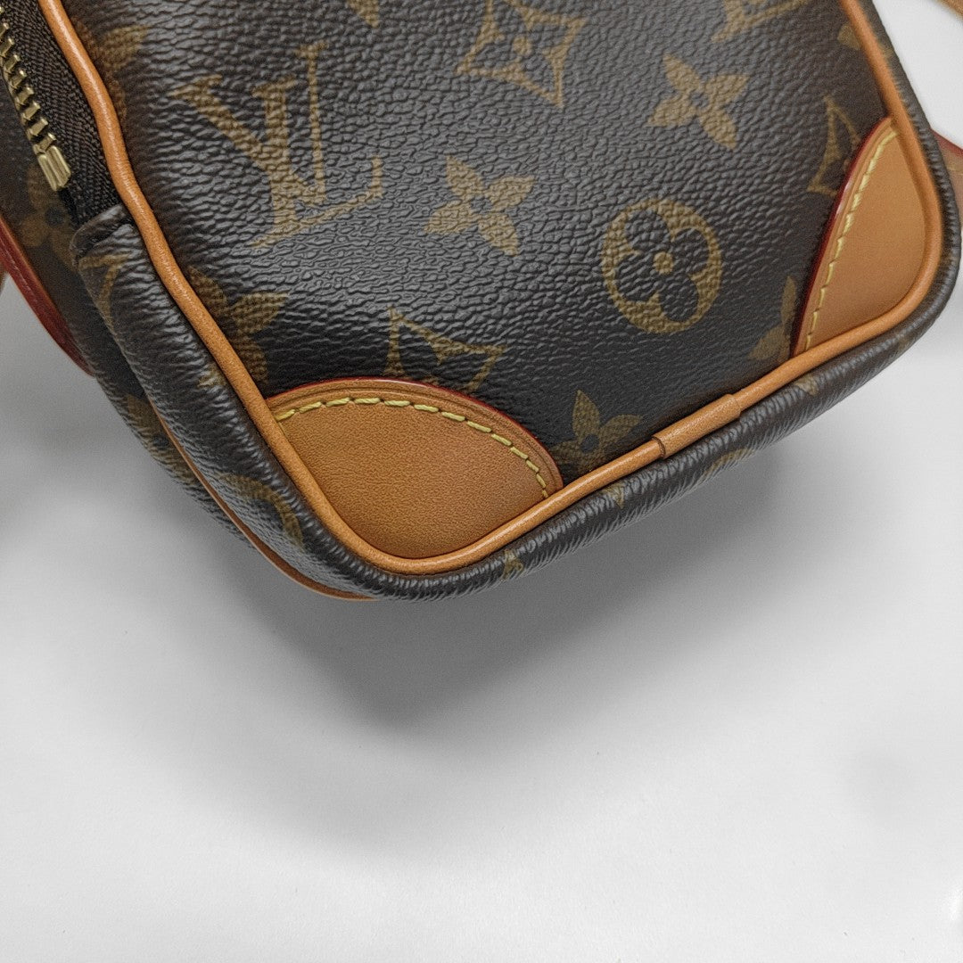 AMAZON Monogram Coated Canvas Brown