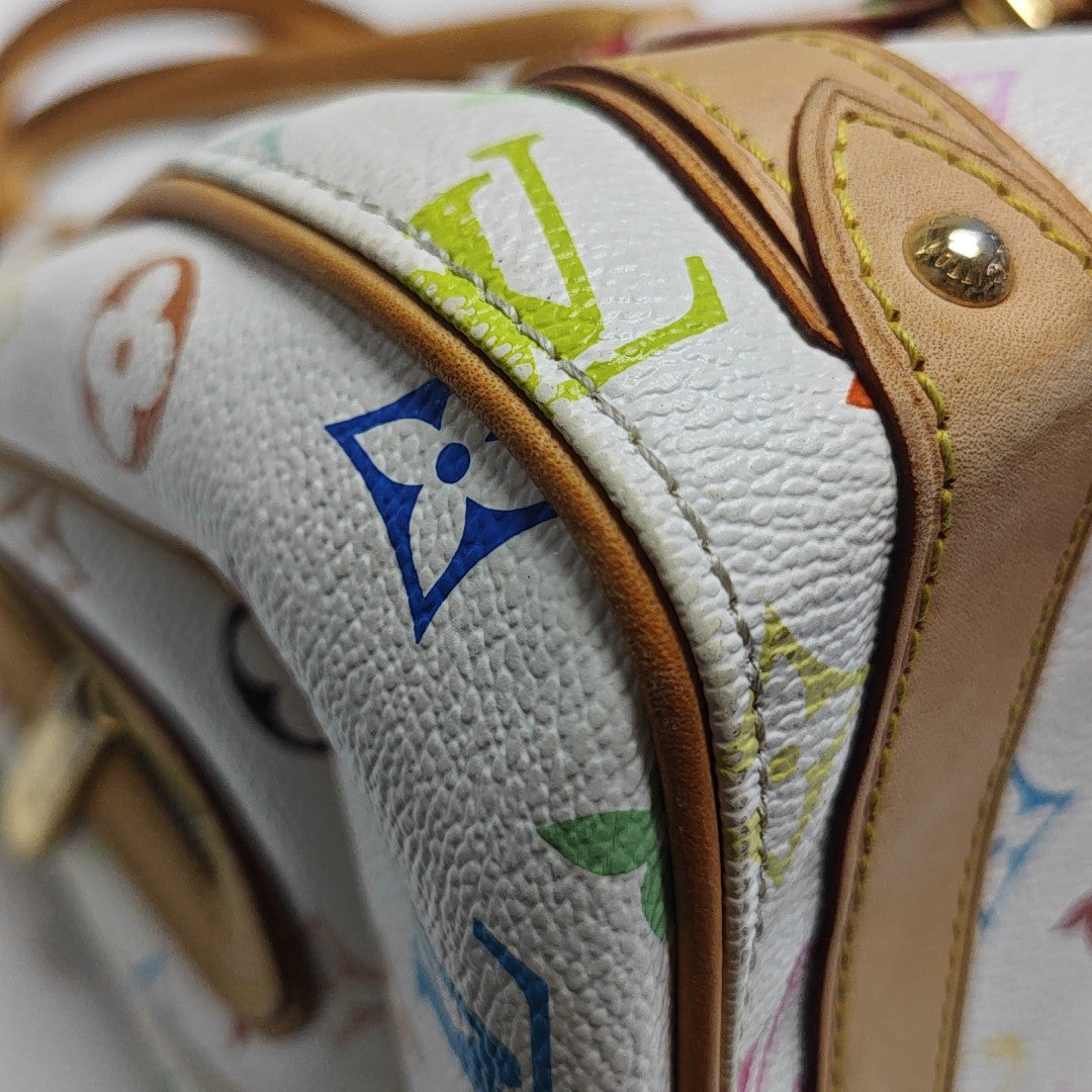 LV × TM PRISCILLA Monogram Coated Canvas White