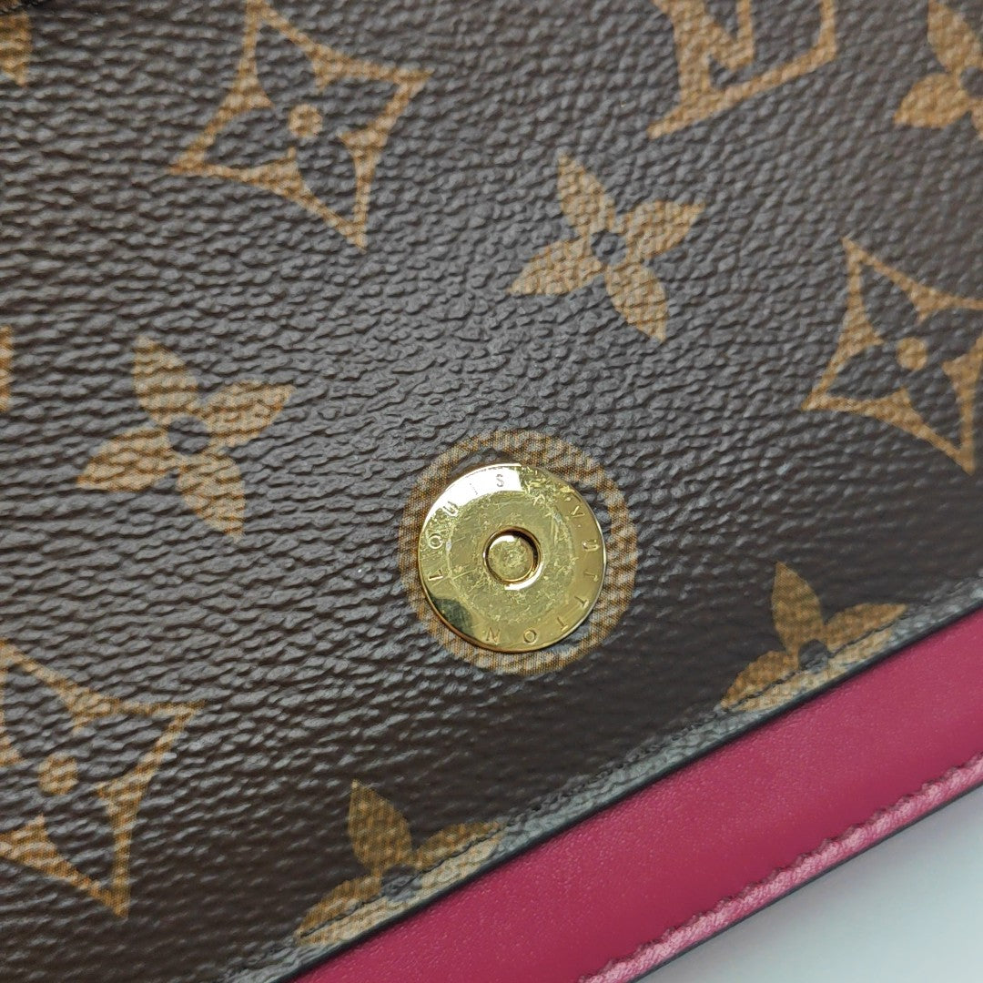 FLORE Monogram Coated Canvas Brown