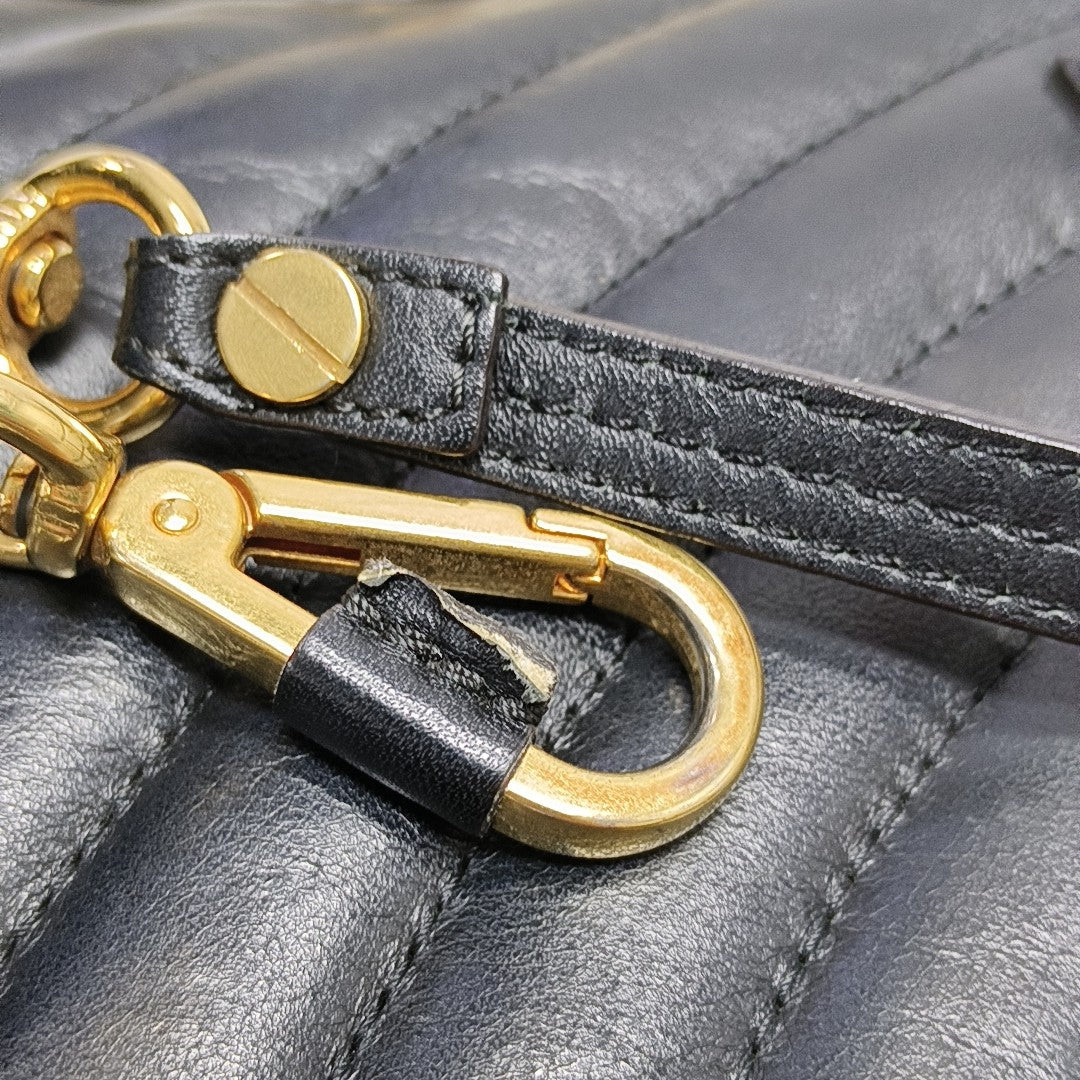 Nile Small Quilted Calfskin Black