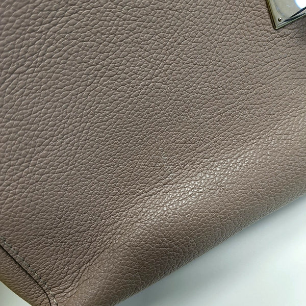 Authenticated pre-owned  LOCKME Calfskin Gray - Shoulder Bag at Looply