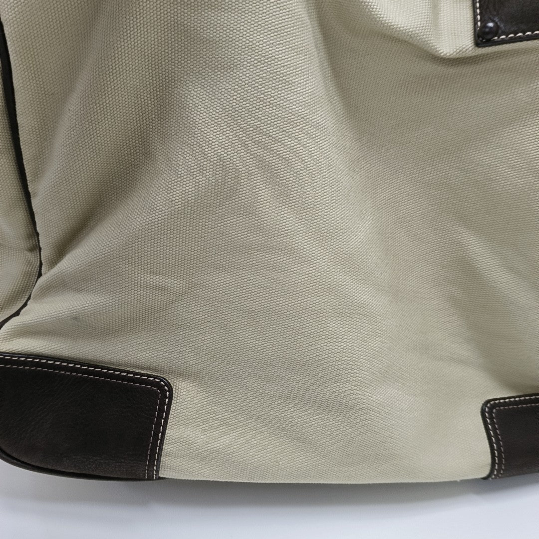 Canvas Shoulder Bag Beige