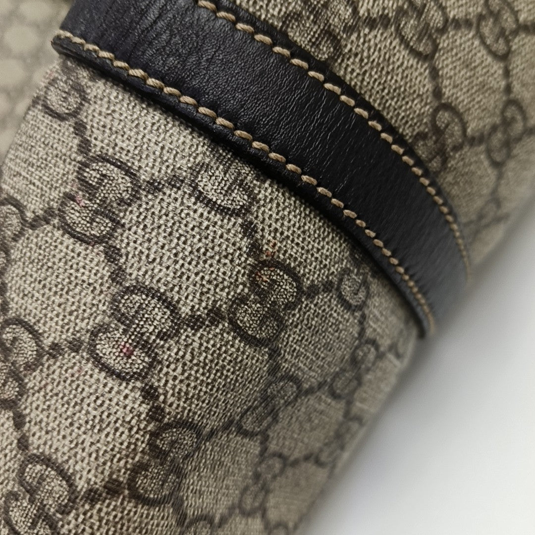 Monogram Coated Canvas Tote Bag Beige
