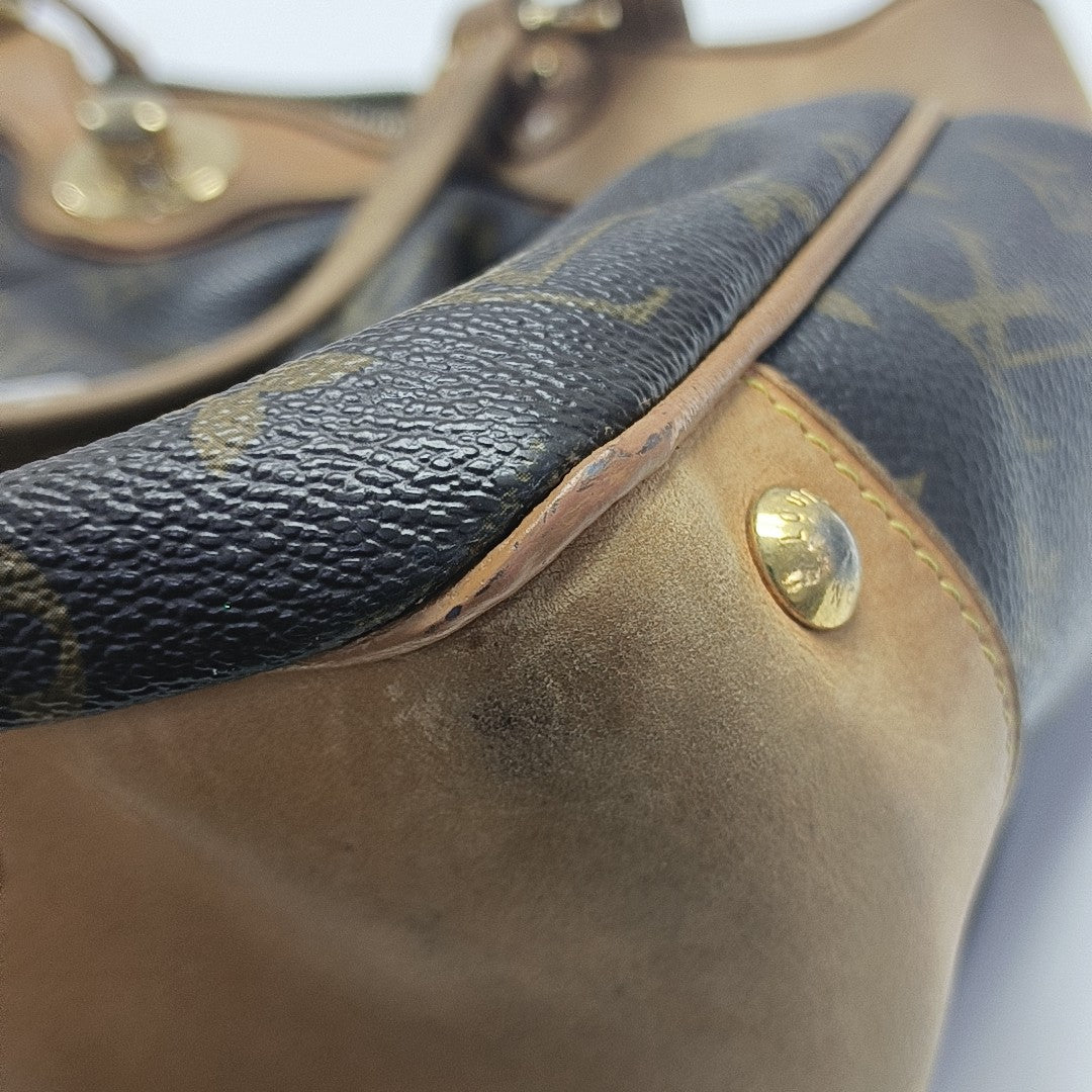 VINTAGE BOETIE PM Monogram Coated Canvas Brown