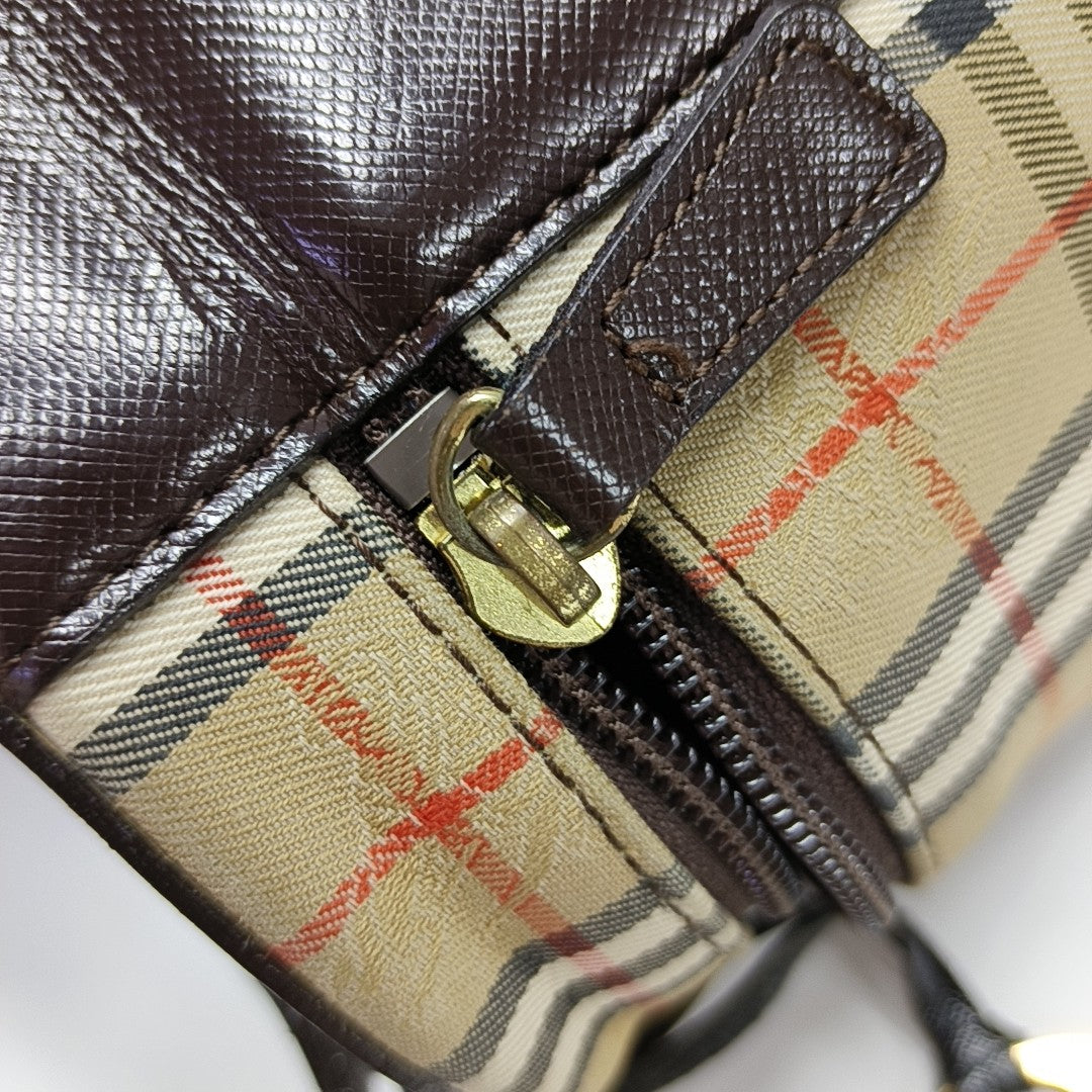 Canvas Top Handle Bag Beige