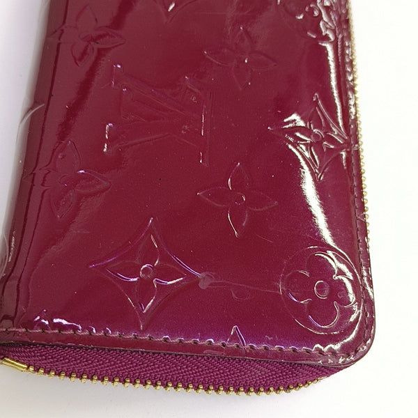 CLÉMENCE Monogram Patent Leather Purple Wallet