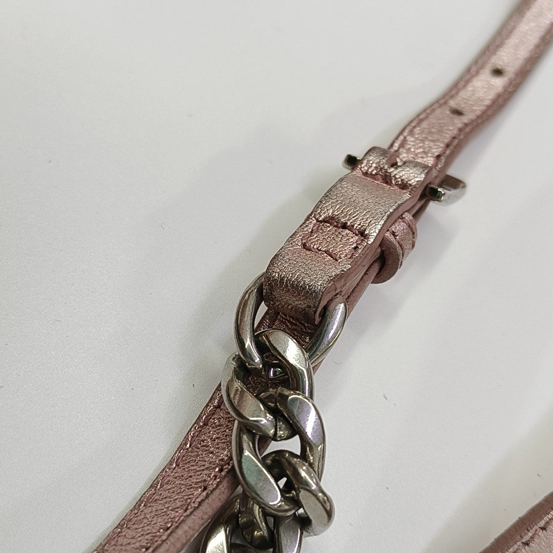 Quilted Lambskin Shoulder Bag Pink