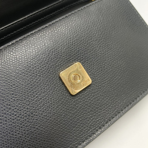 Double Micro Calfskin Black