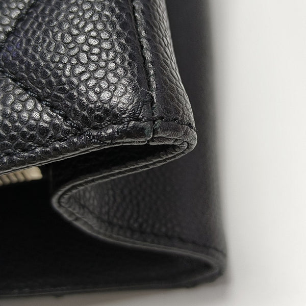 CHANEL GST Large Quilted Grained Calfskin Brown
