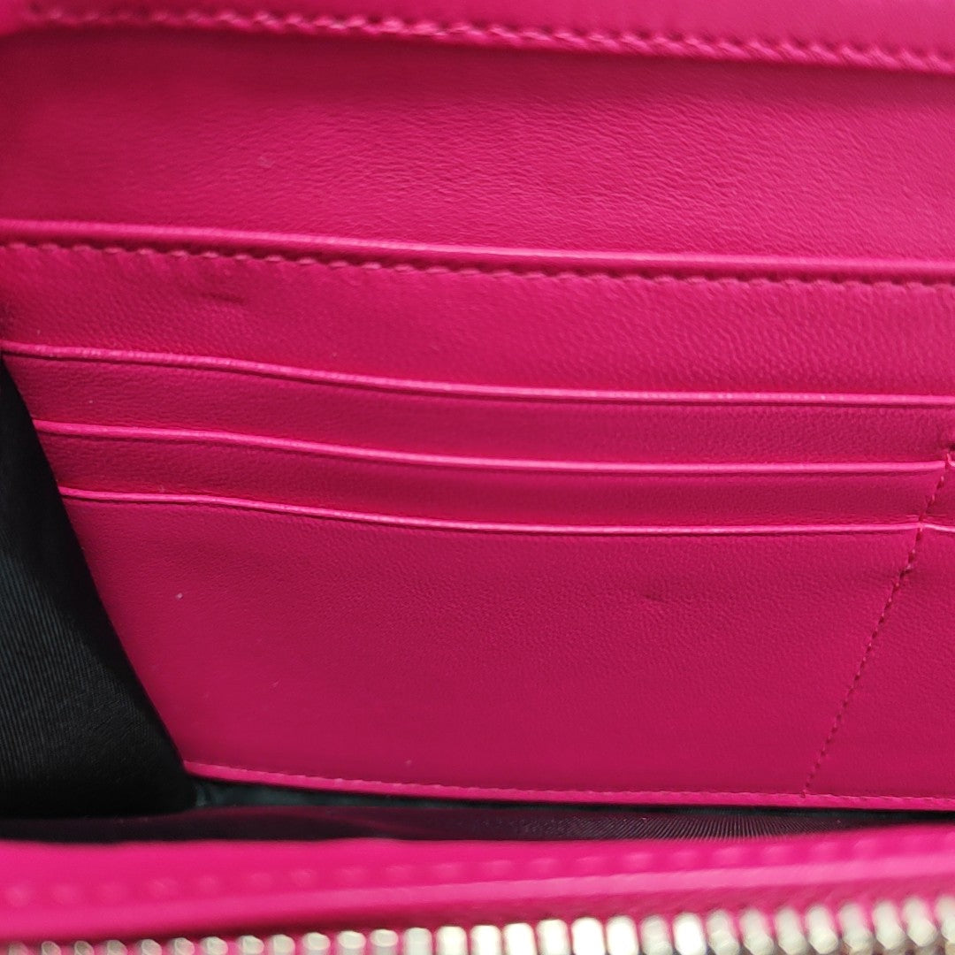 Cannage Lambskin Top Handle Bag Red