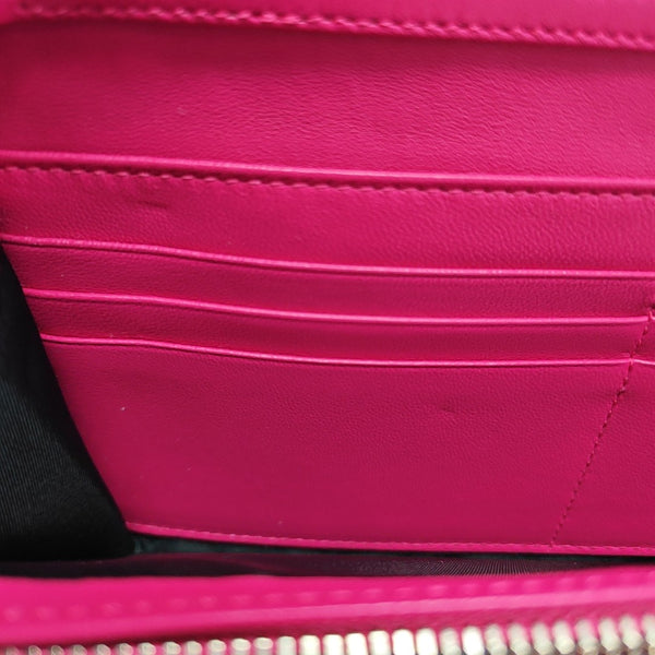Cannage Lambskin Top Handle Bag Red
