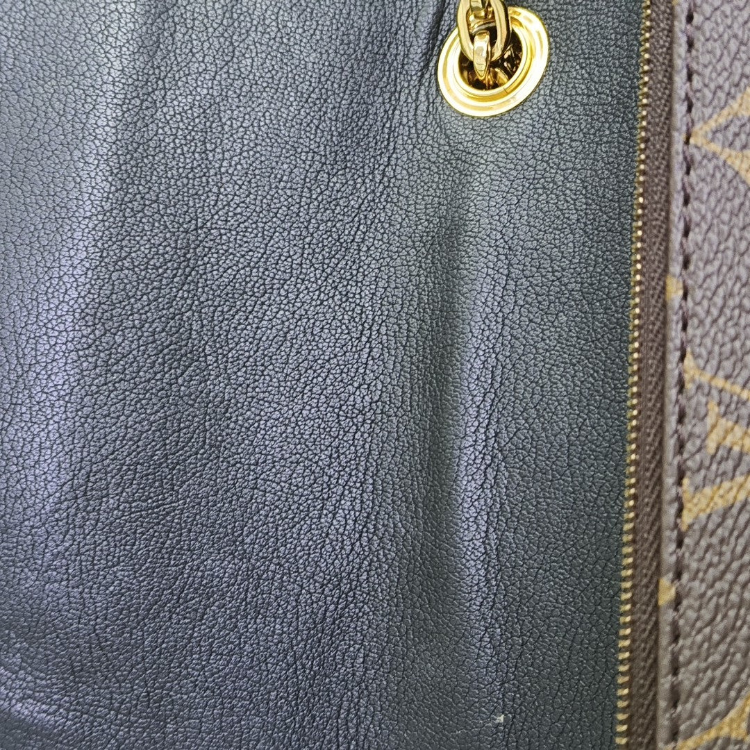 MARCEAU Monogram Coated Canvas Brown