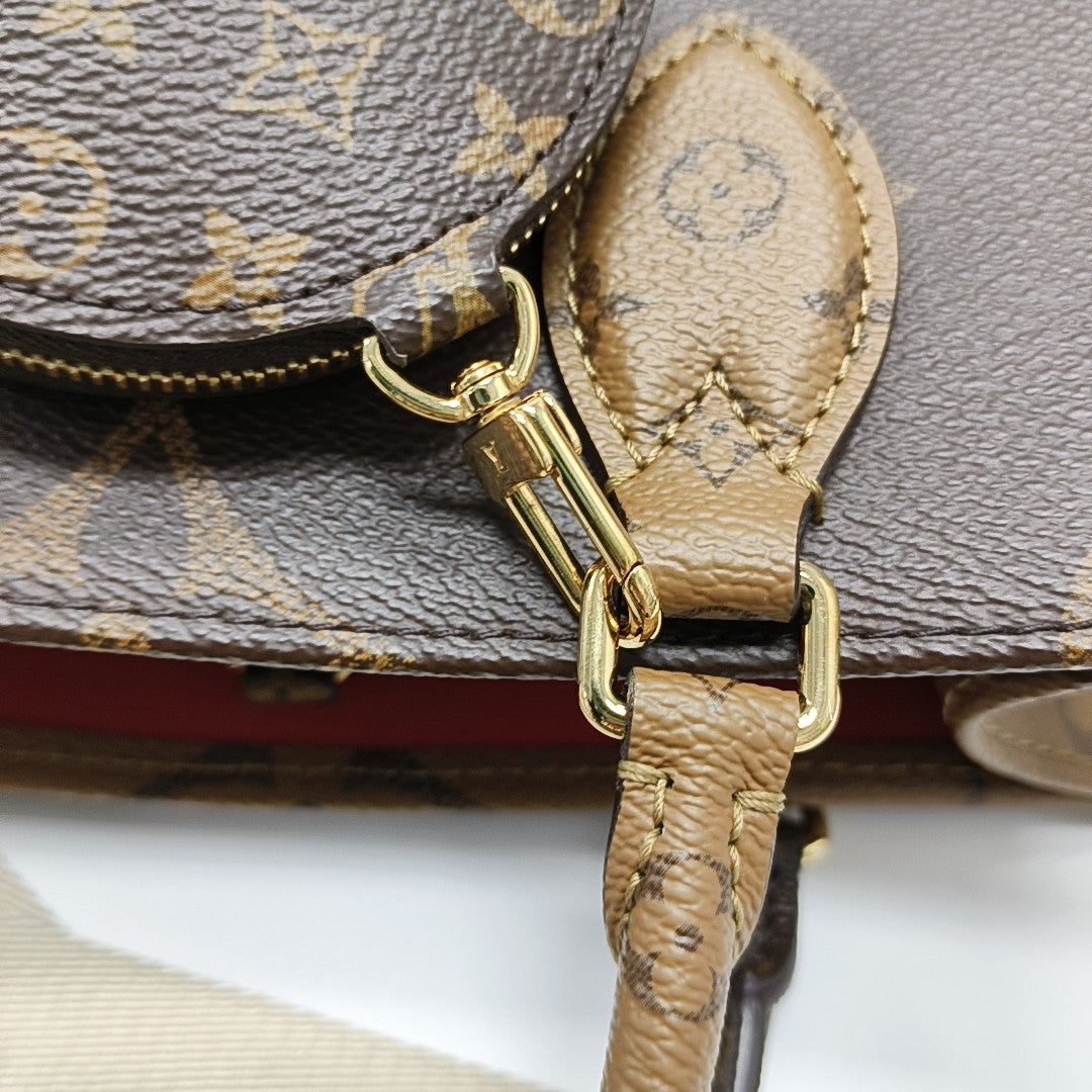 ONTHEGO PM Monogram Coated Canvas Brown