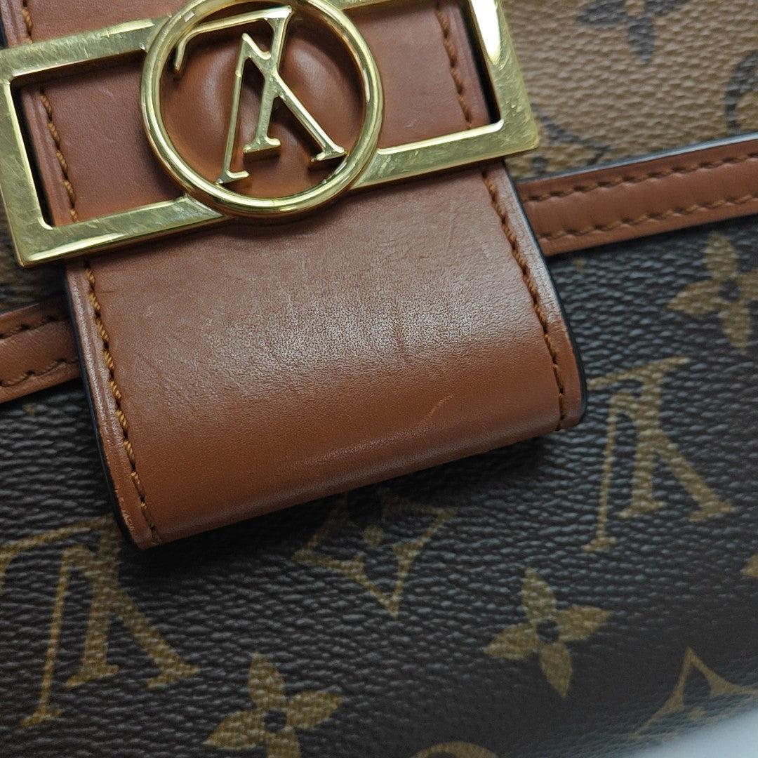 DAUPHINE Mini Coated Canvas Brown