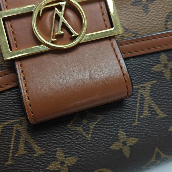 DAUPHINE Mini Coated Canvas Brown