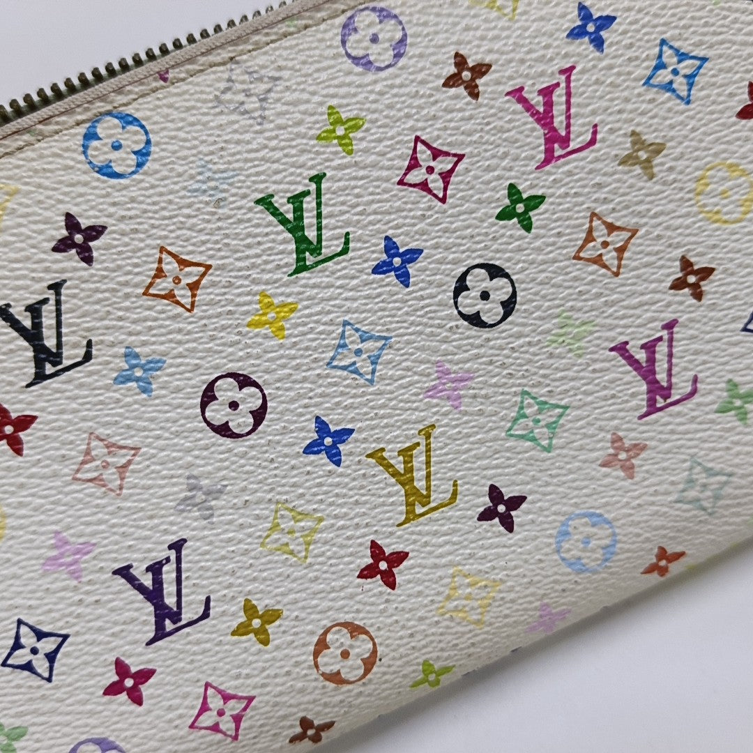 ZIPPY Monogram Coated Canvas White Wallet
