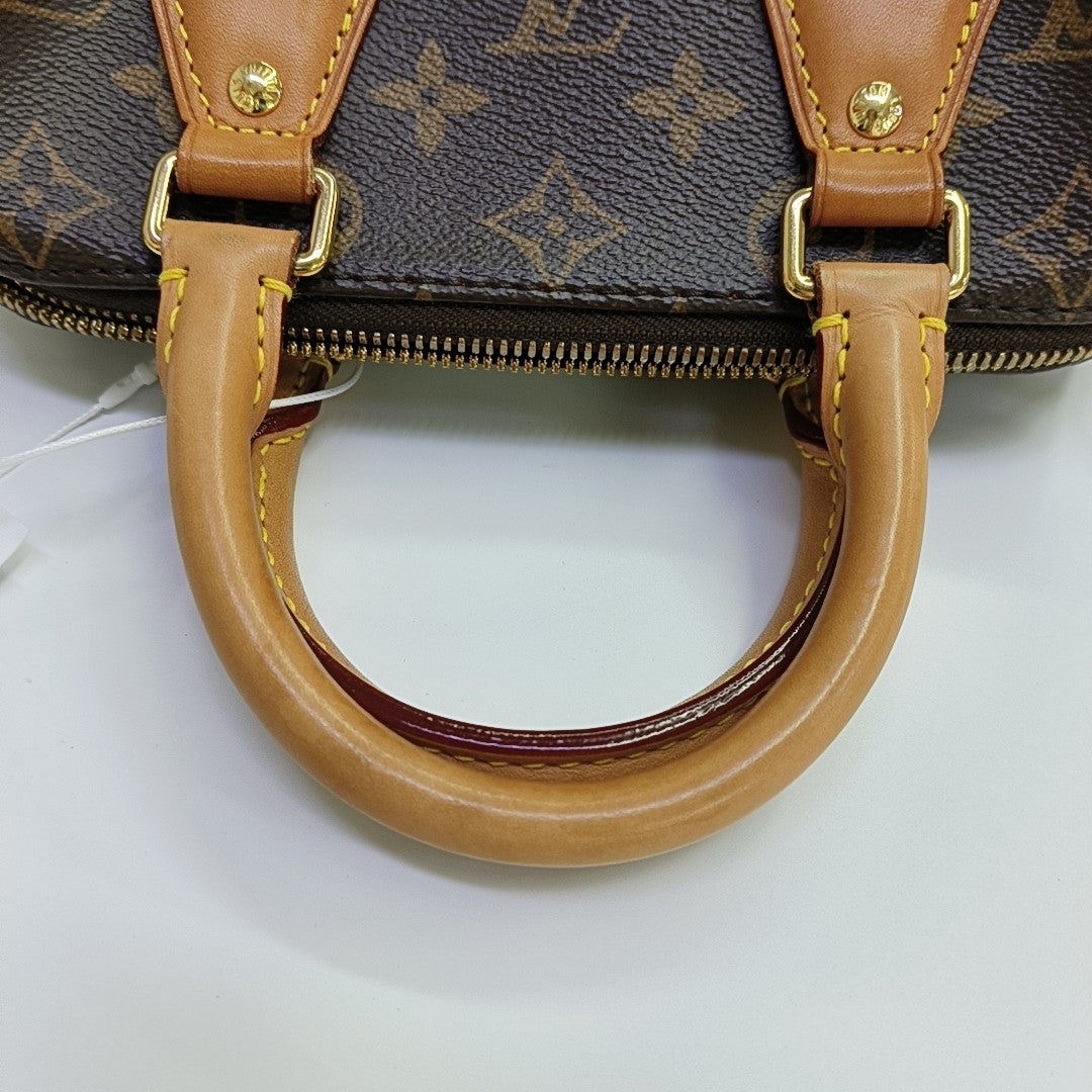 SPEEDY 20 Monogram Coated Canvas Brown
