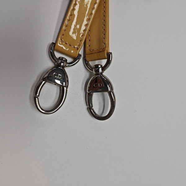 Lady Dior Medium Cannage Patent Leather Yellow