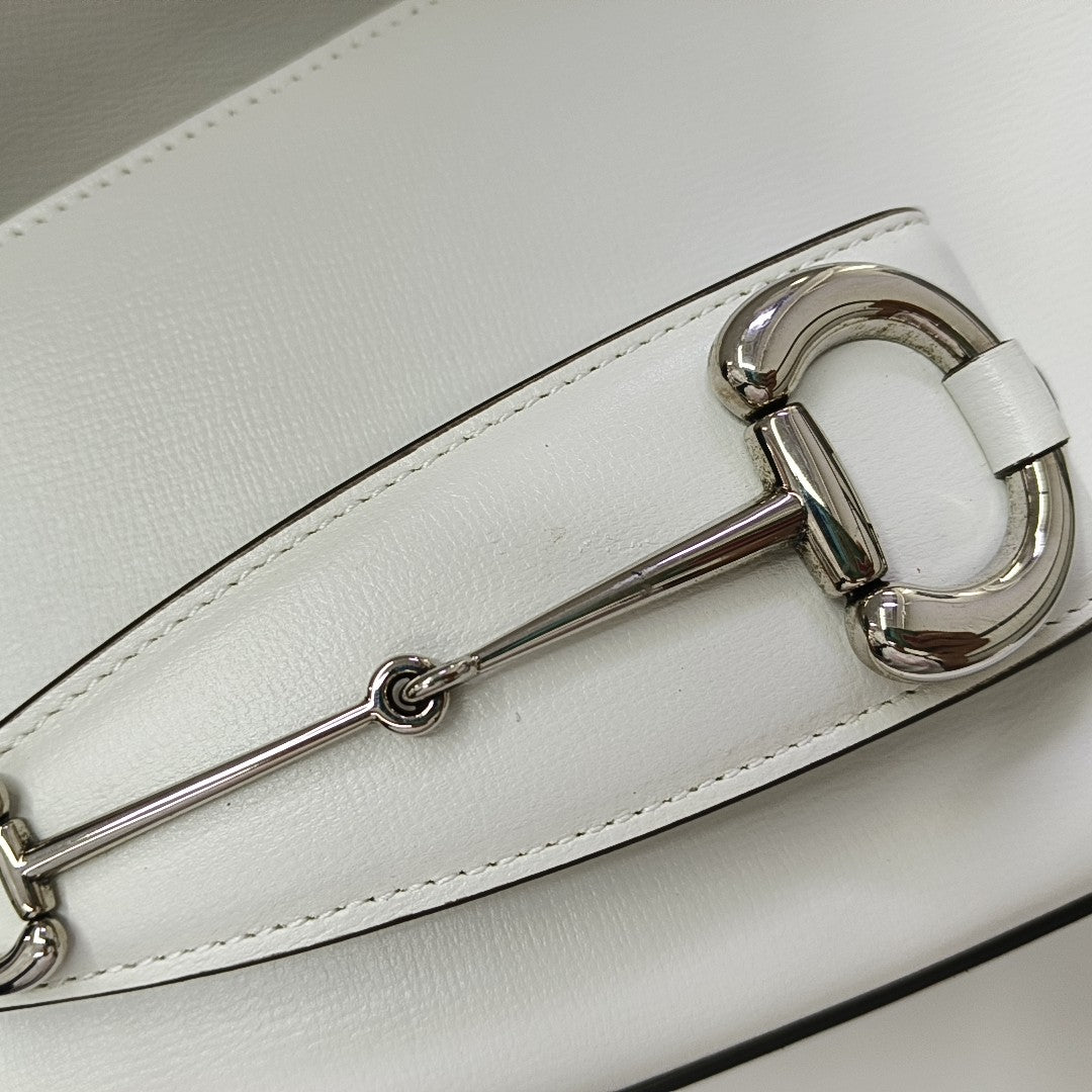 Horsebit 1955 Small Calfskin White