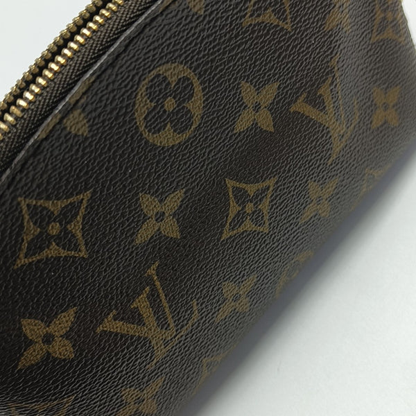 COSMETIC PM Monogram Coated Canvas Brown