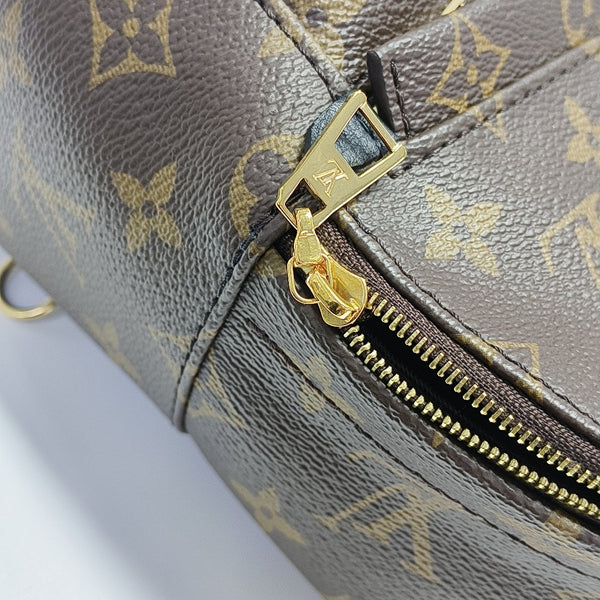 PALM SPRINGS Mini Monogram Coated Canvas Brown