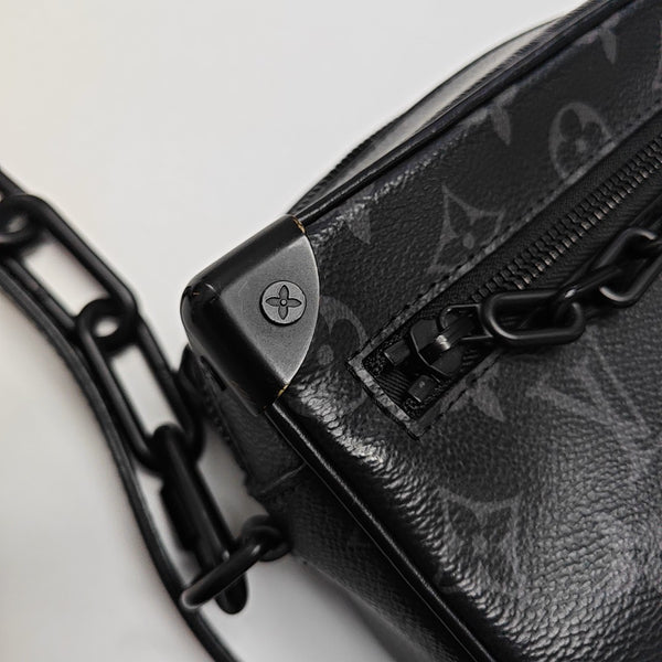 SOFT TRUNK Mini Monogram Coated Canvas Black