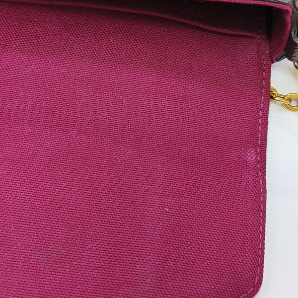 FÉLICIE Monogram Coated Canvas Brown