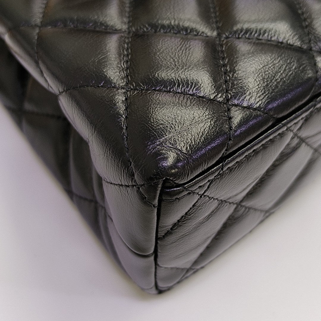 KELLY Mini Quilted Lambskin Black