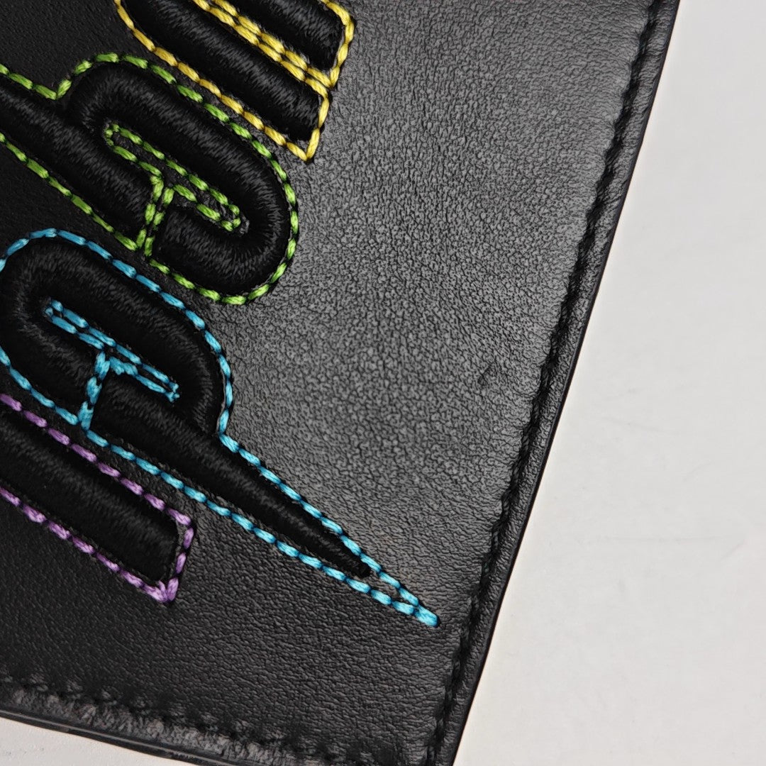 Calfskin Card Holder Black