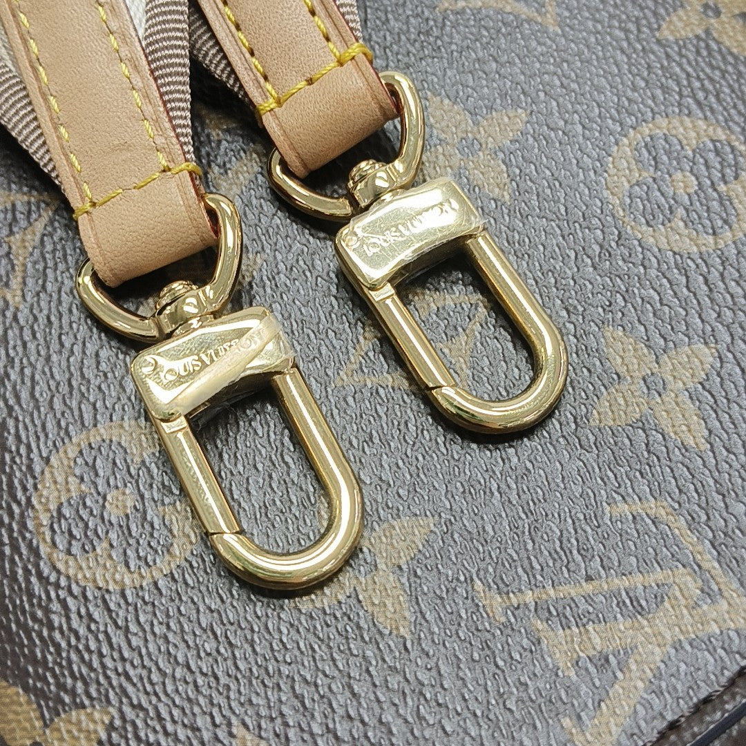 CLUNY 20 Monogram Coated Canvas Brown