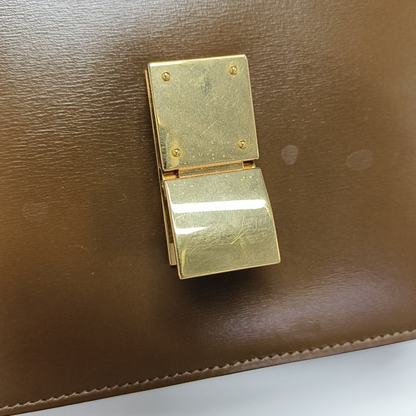 CLASSIC BOX Small Calfskin Brown
